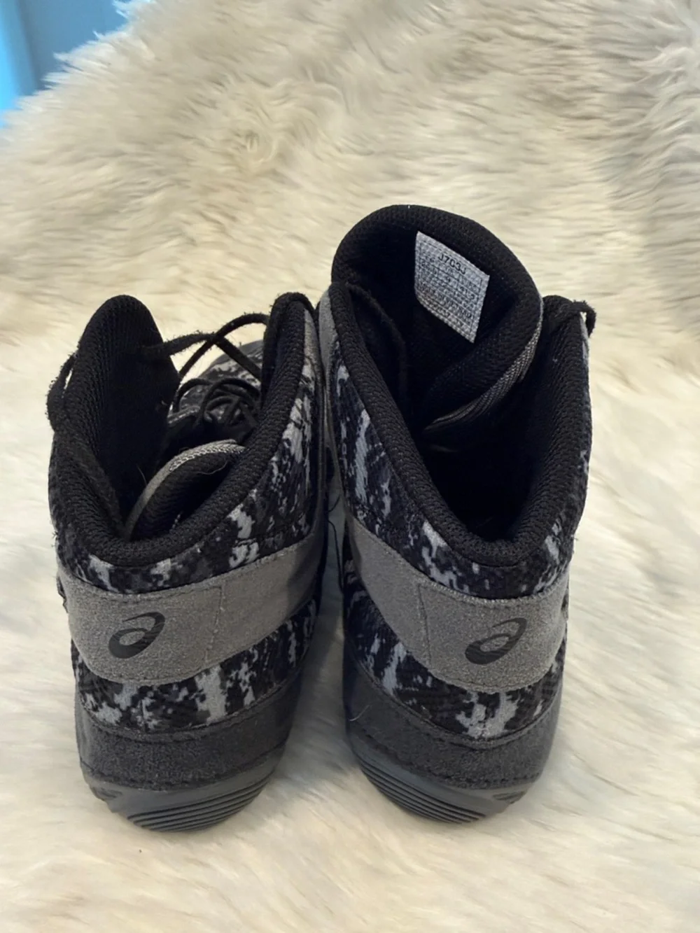 Asics Snapdown 2 Men's Wrestling Shoes  Camo Black/Grey Size 9 Lace